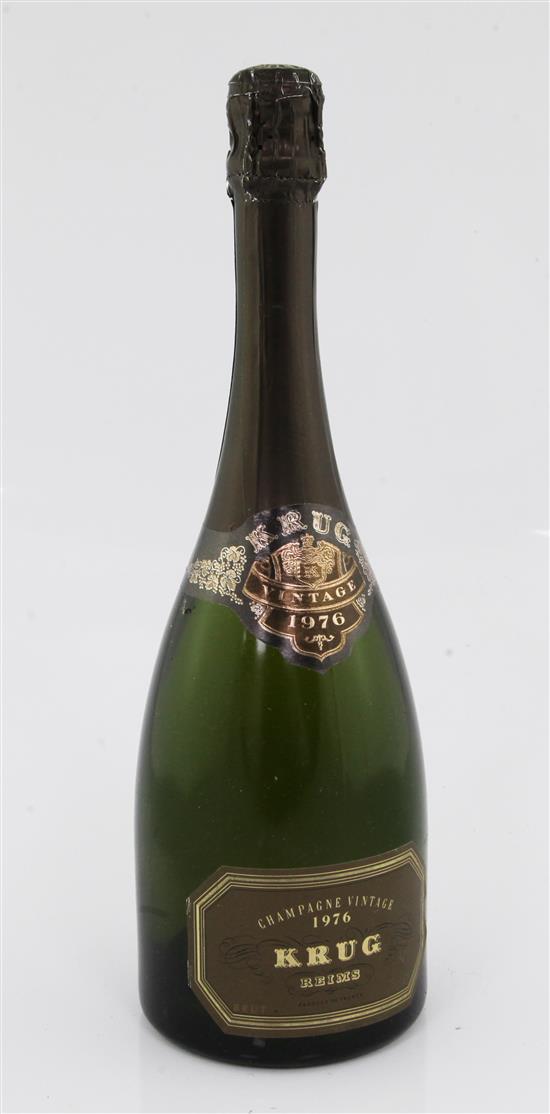 One bottle of Krug Vintage 1976,